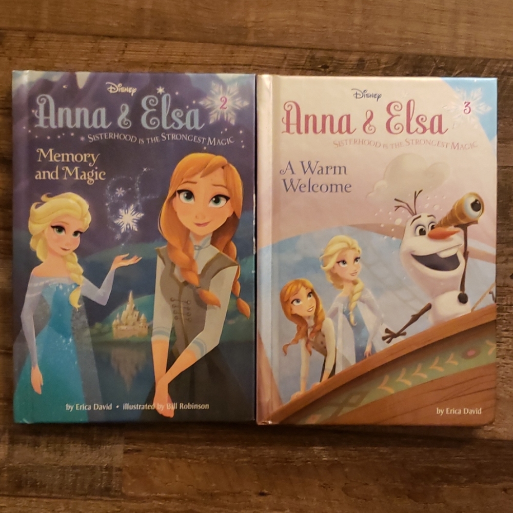 Set of 2 Disney Frozen Anna & Elsa books